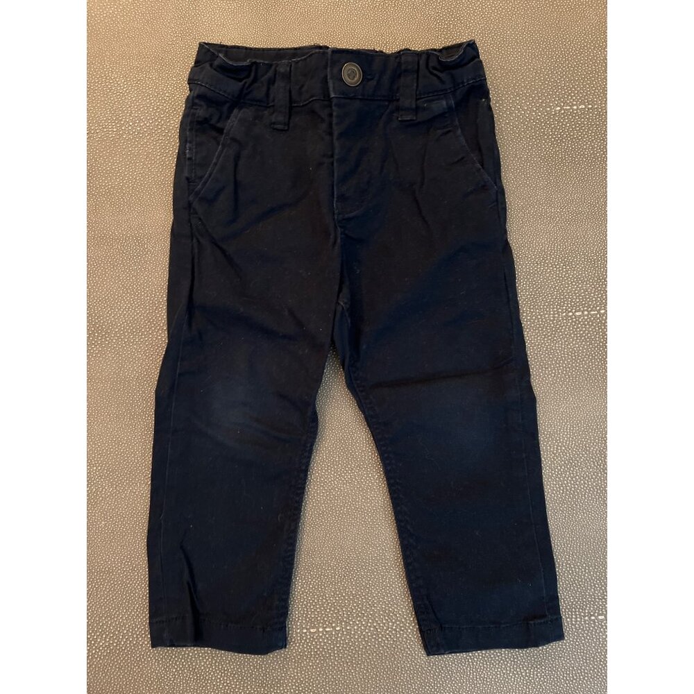 Polarn O. Pyret Navy Cotton Pants 86 (1-1.5Y) GUC